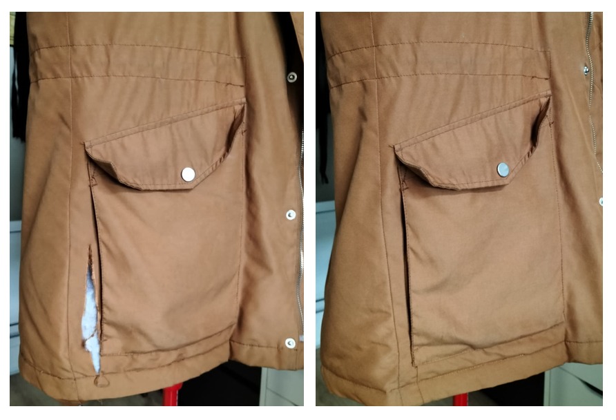 réparation manteau